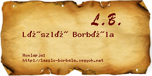 László Borbála névjegykártya